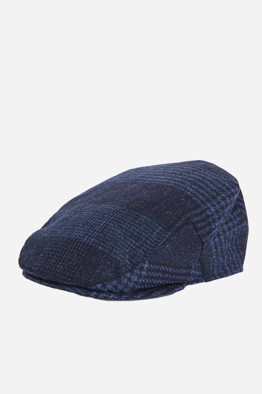 Barbour Deveron Tweed Flat Cap (Navy)