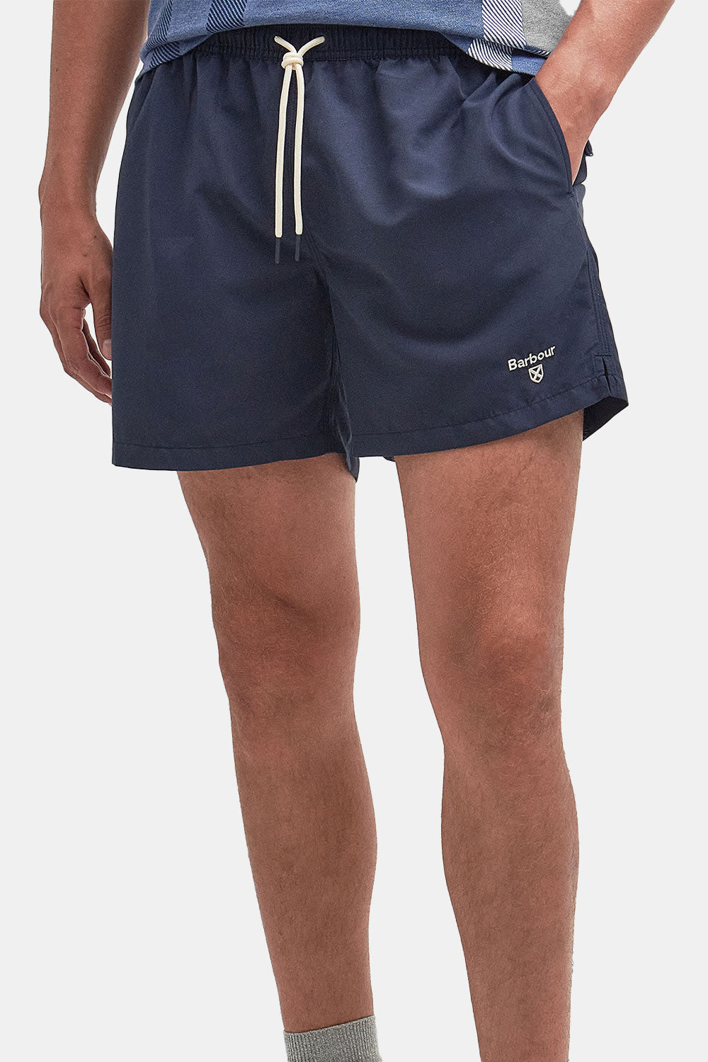 Barbour Staple Logo Schwimmshorts (Marine)