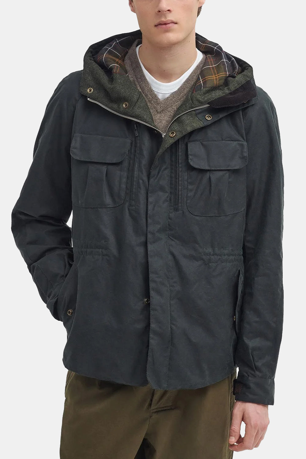 Barbour X nach Ki zu Fahrradwachsjacke (Salbei)