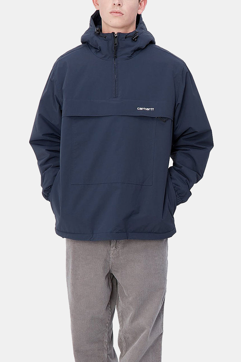 Carhartt WIP Windbreaker Pullover Jacke (Luftwaffe Blau/Weiß)