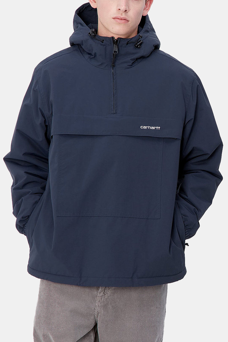 Carhartt WIP Windbreaker Pullover Jacke (Luftwaffe Blau/Weiß)