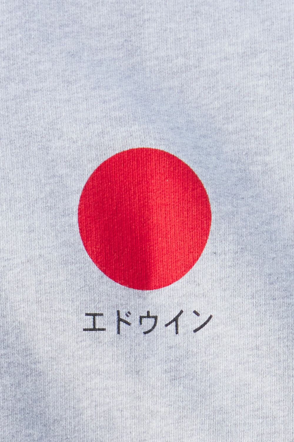Edwin Japanische Sonne schwere Felpa -Schweiß (graue Mergel)