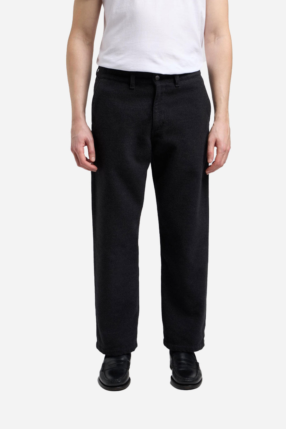 Edwin Labour II Pant Seersucker (Dark Grey Marl)