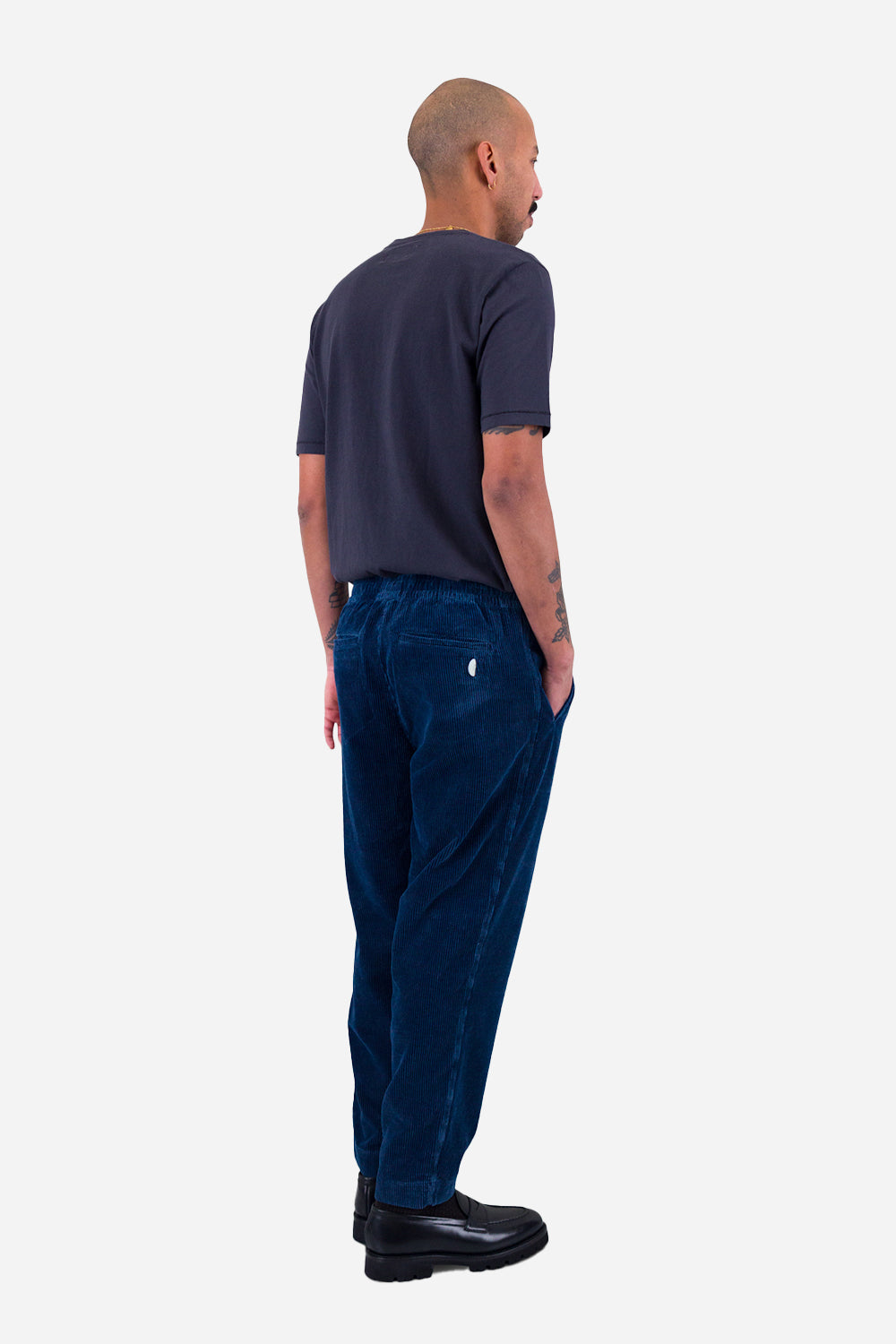 Folk Drawcord Assembly Pant (gewaschener Indigo -Kabel)