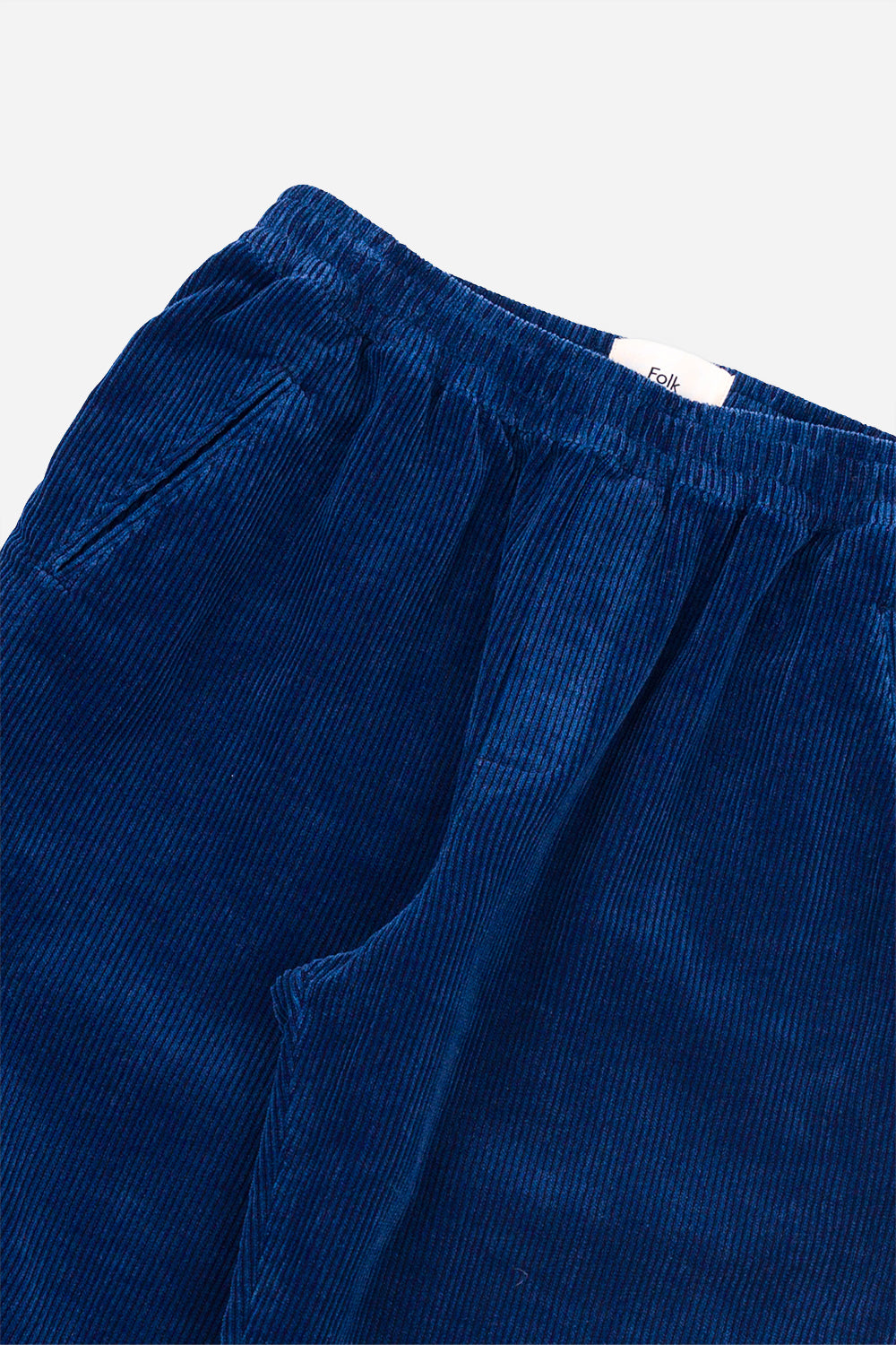 Folk Drawcord Assembly Pant (gewaschener Indigo -Kabel)