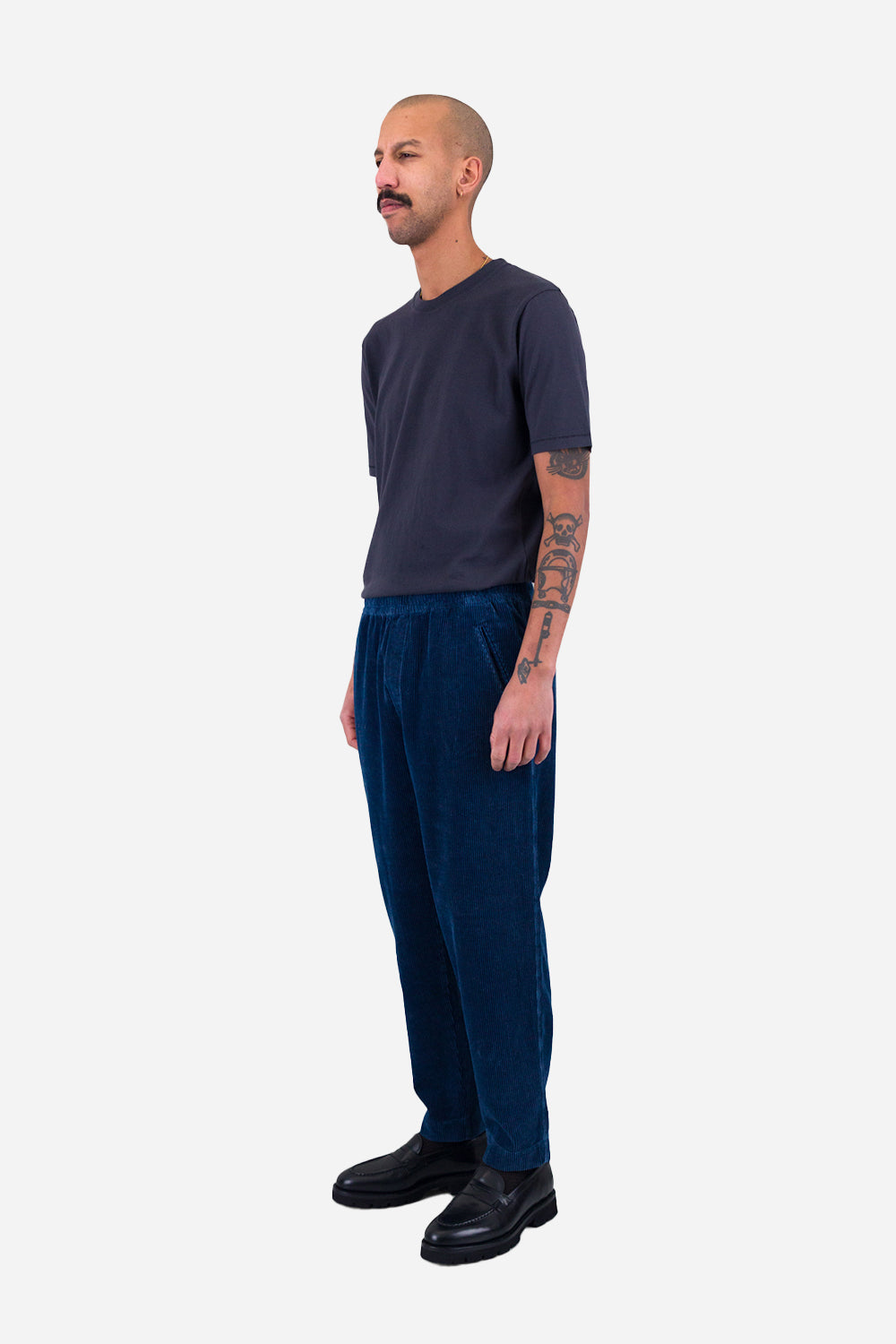 Folk Drawcord Assembly Pant (gewaschener Indigo -Kabel)