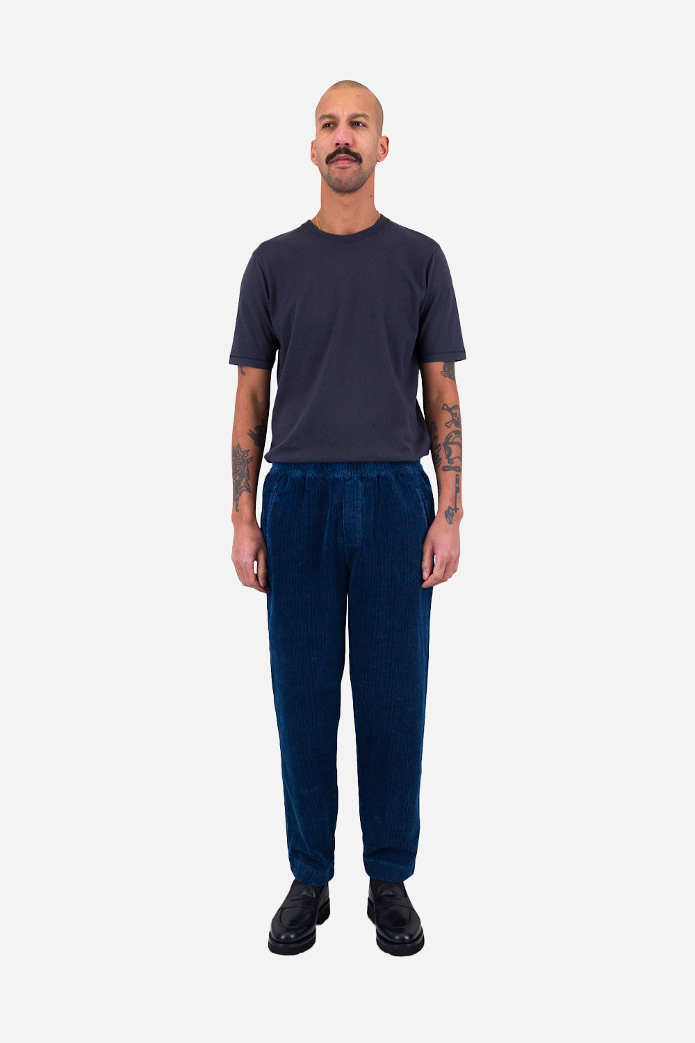 Folk Drawcord Assembly Pant (gewaschener Indigo -Kabel)