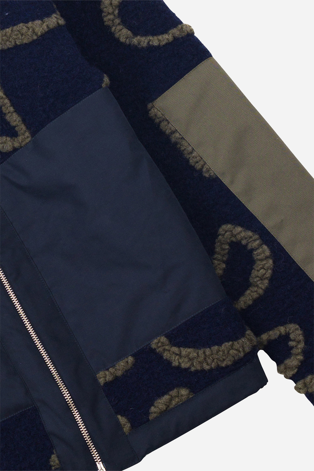 Volkssignal -Fleece (Navy Circle Jacquard)