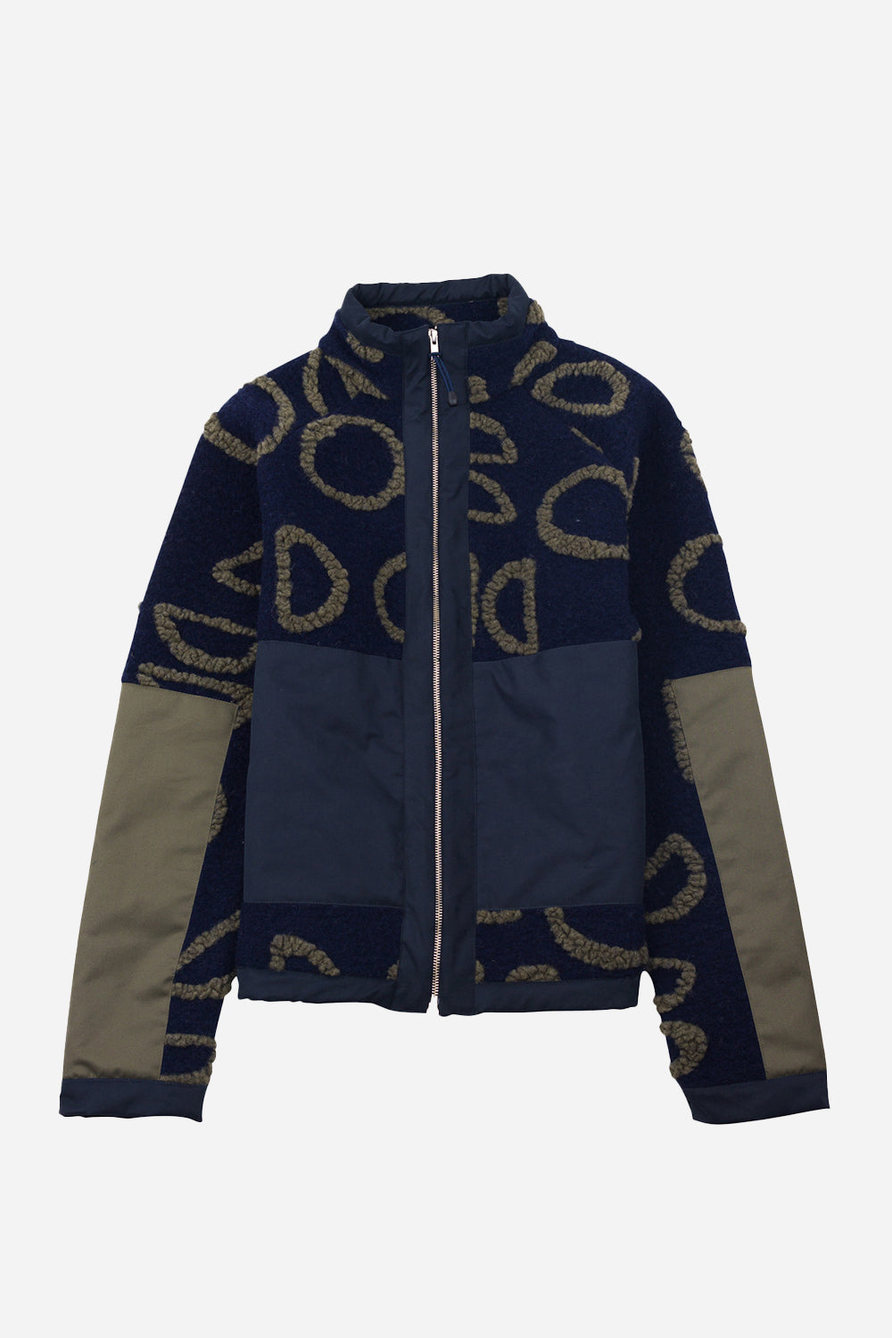 Volkssignal -Fleece (Navy Circle Jacquard)