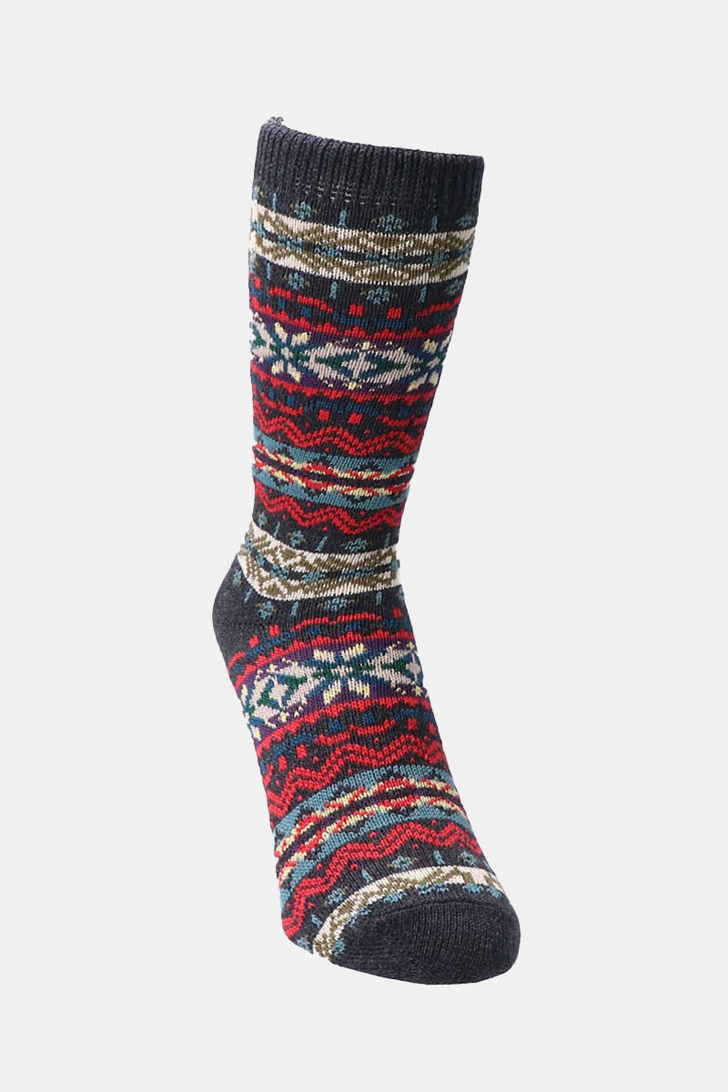 Anonymous Ism FairIsle Crew Sock (Grey Melange) | Socks