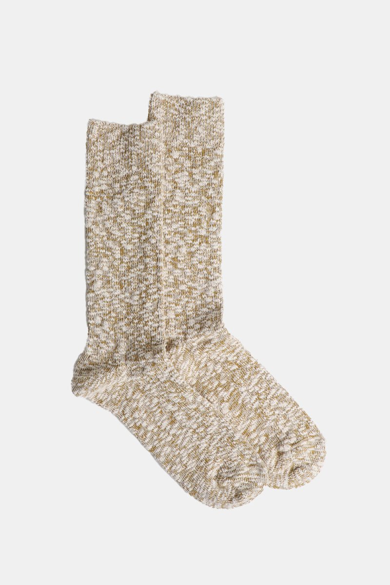 Anonymous Ism Light Comfy Slub Crew Socks (Khaki) | Socks