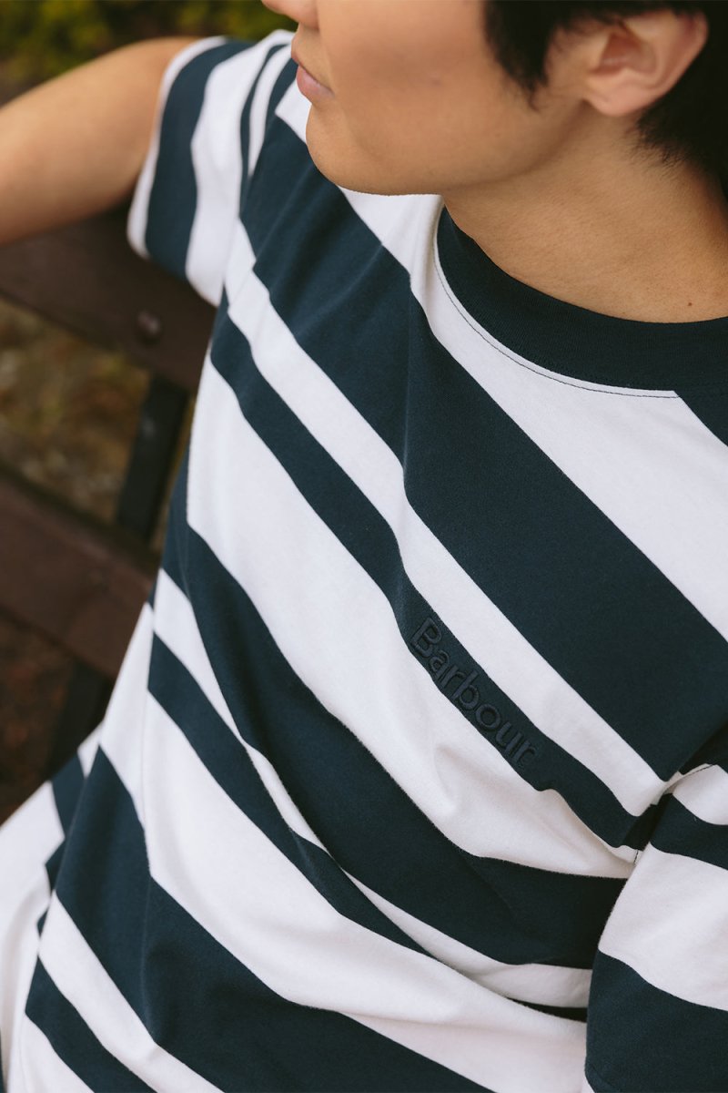 Barbour Friars Stripe T-Shirt (Navy) | T-Shirts
