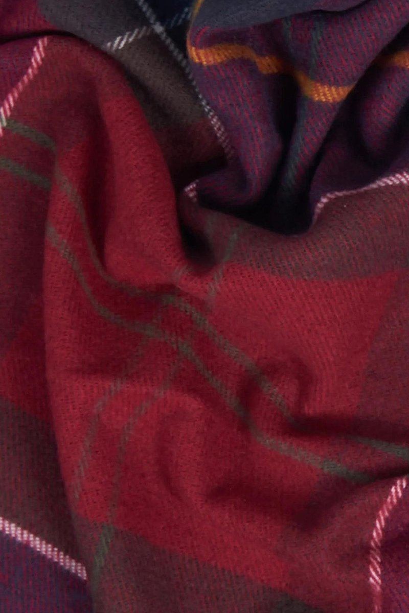 Barbour Galingale Tartan Scarf (Red) | Scarf