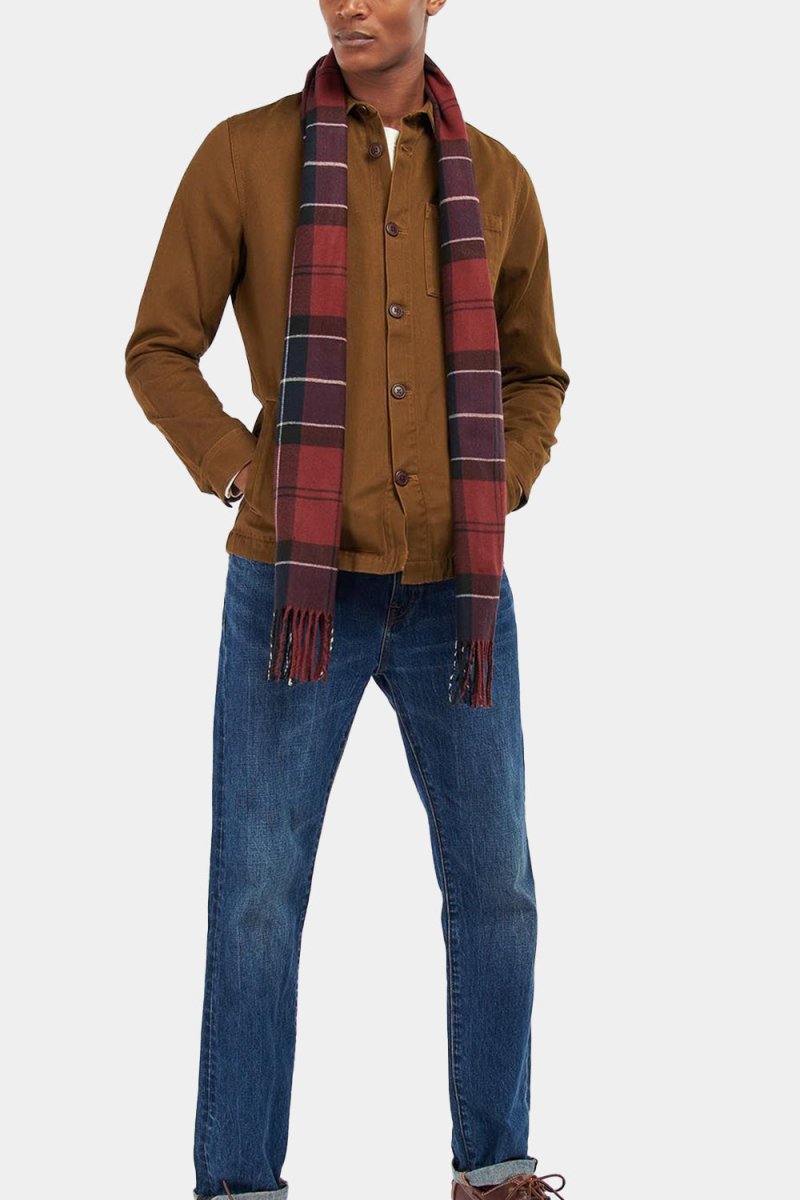 Barbour Galingale Tartan Scarf (Red) | Scarf
