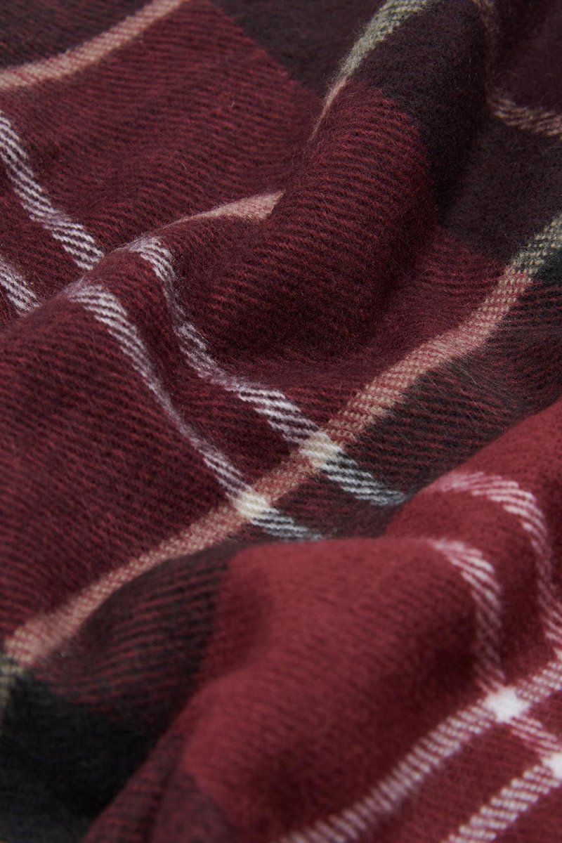 Barbour Galingale Tartan Scarf (Winter Red) | Scarf