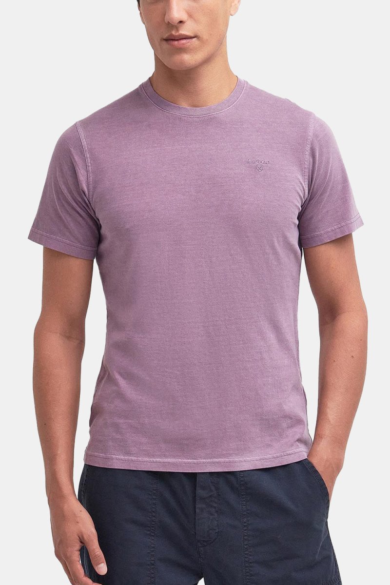 Barbour Garment Dyed T-Shirt (Purple) | T-Shirts