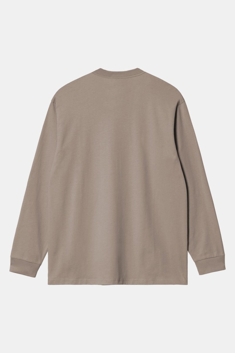 Carhartt WIP Long Sleeve Chase T-Shirt (Dusky Beige/Gold) | T-Shirts