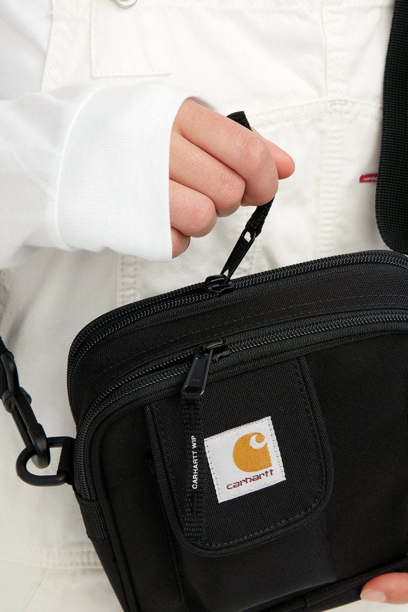 Carhartt WIP Small Essentials Recycled Side Bag (Black) | Accessories