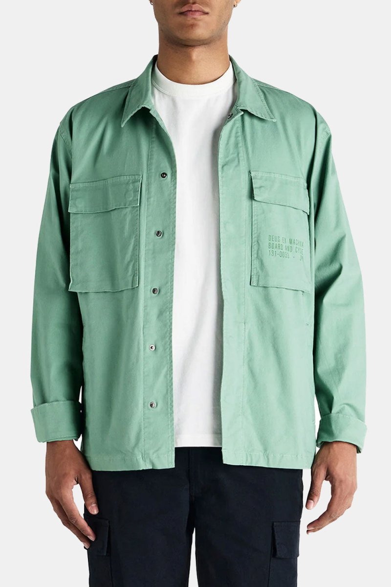 Deus Tommy Poplin Surf Shirt (Shale Green) | Shirts