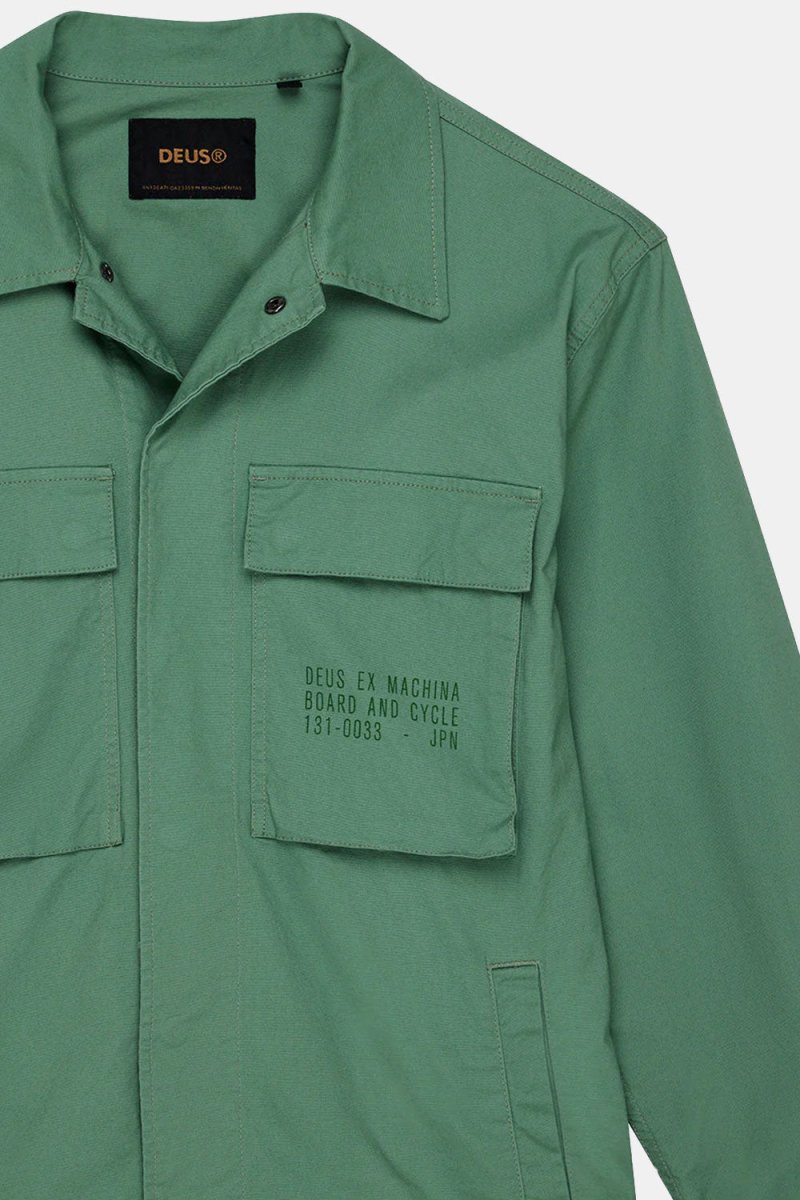 Deus Tommy Poplin Surf Shirt (Shale Green) | Shirts