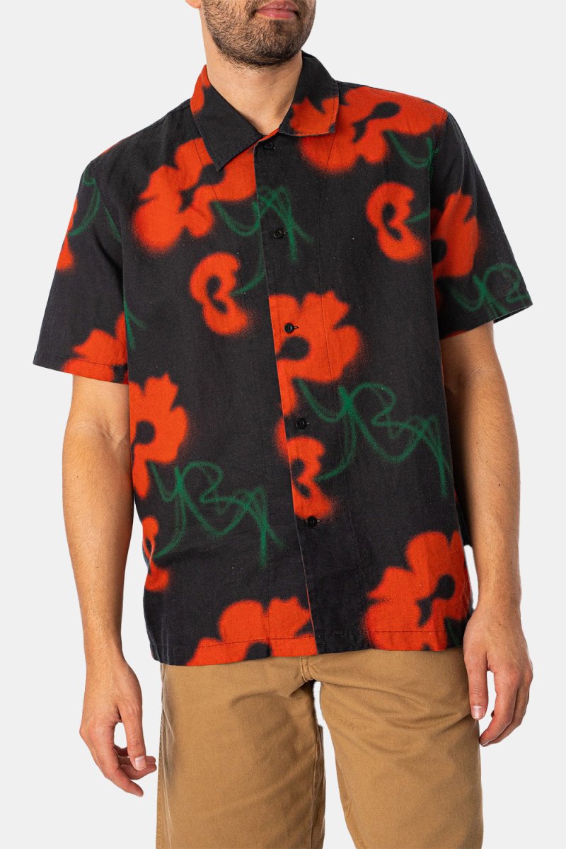 Edwin Garden Society Short Sleeve Shirt (Red/Black) | Shirts