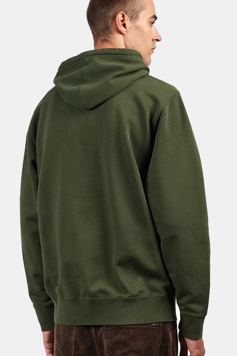 Edwin Sunset On Mount Fuji Hooded Sweatshirt (Kombu Green) | Sweaters