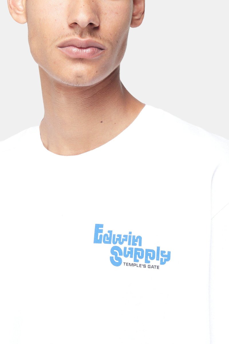 Edwin Temple's Gate T-Shirt (White Garment Wash) | T-Shirts