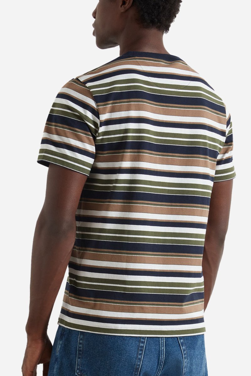 Farah Weir Stripe Short Sleeve T-Shirt (Rosemary) | T-Shirts