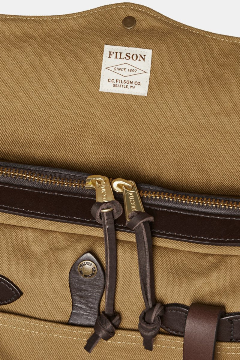 Filson Rugged Twill Original Briefcase (Tan) | Bags