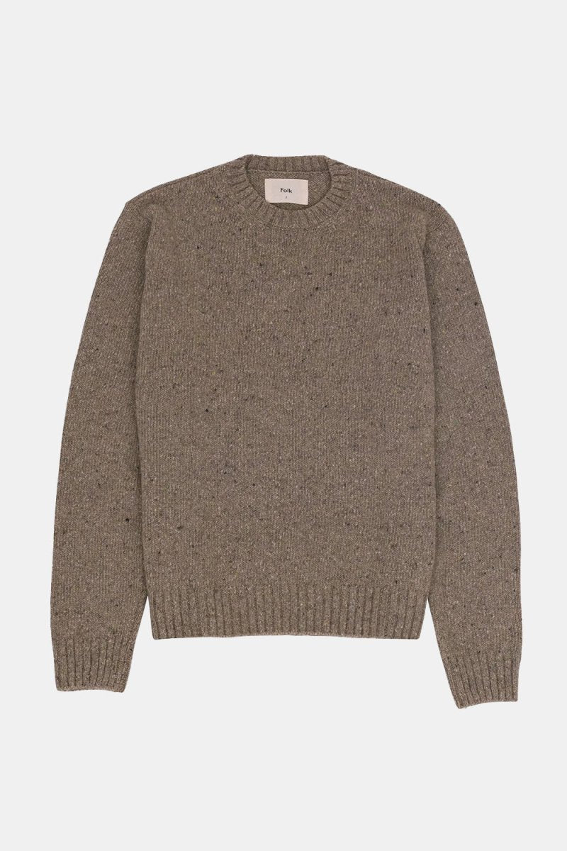 Folk Chain Crew (Light Sage) | Sweaters