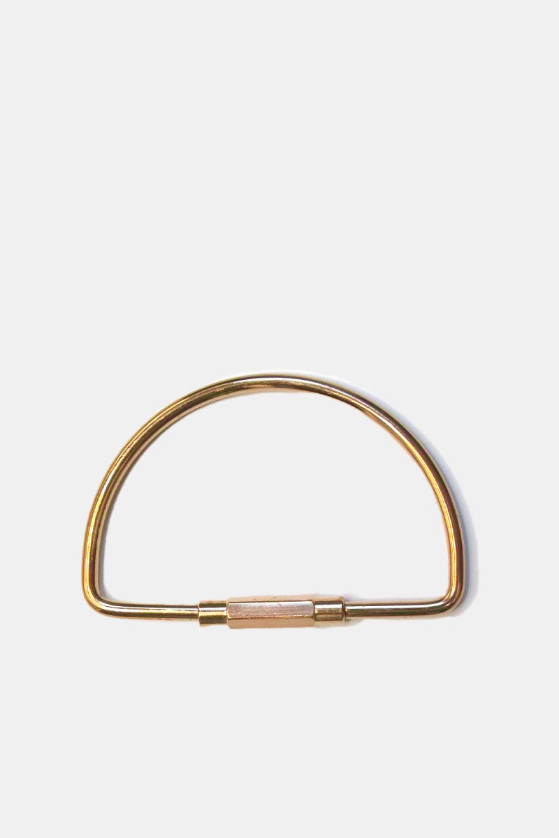 Half Dozen 'D' Keyring (Brass) | keyring