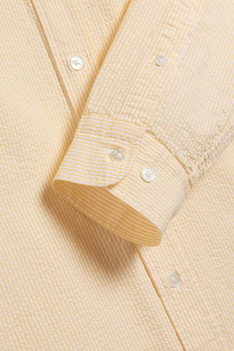 Portuguese Flannel Atlantico Stripe Shirt (Light Yellow) | Shirts