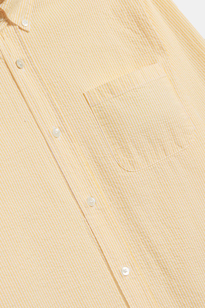 Portuguese Flannel Atlantico Stripe Shirt (Light Yellow) | Shirts