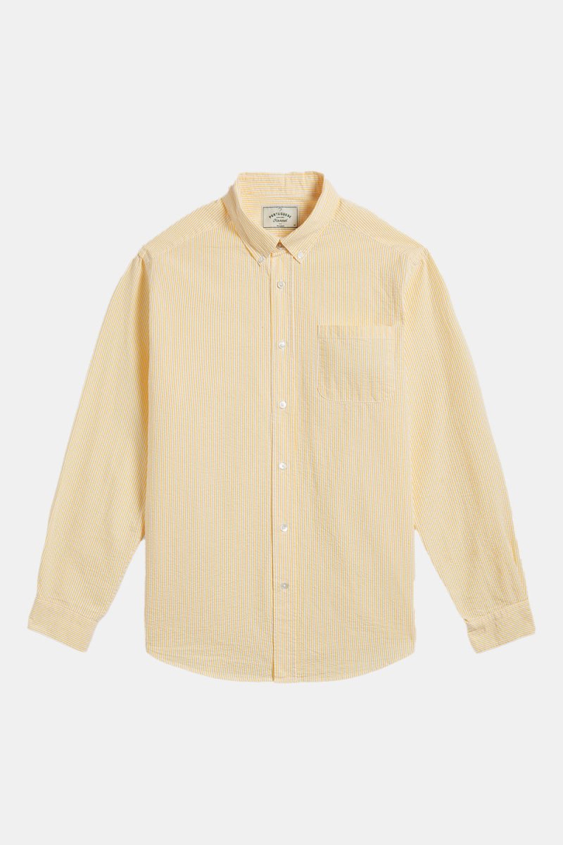 Portuguese Flannel Atlantico Stripe Shirt (Light Yellow) | Shirts