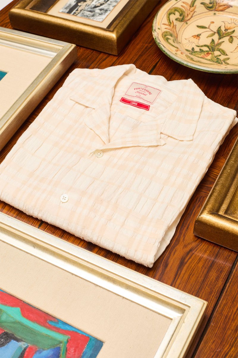 Portuguese Flannel Malcom Shirt (Ecru) | Shirts