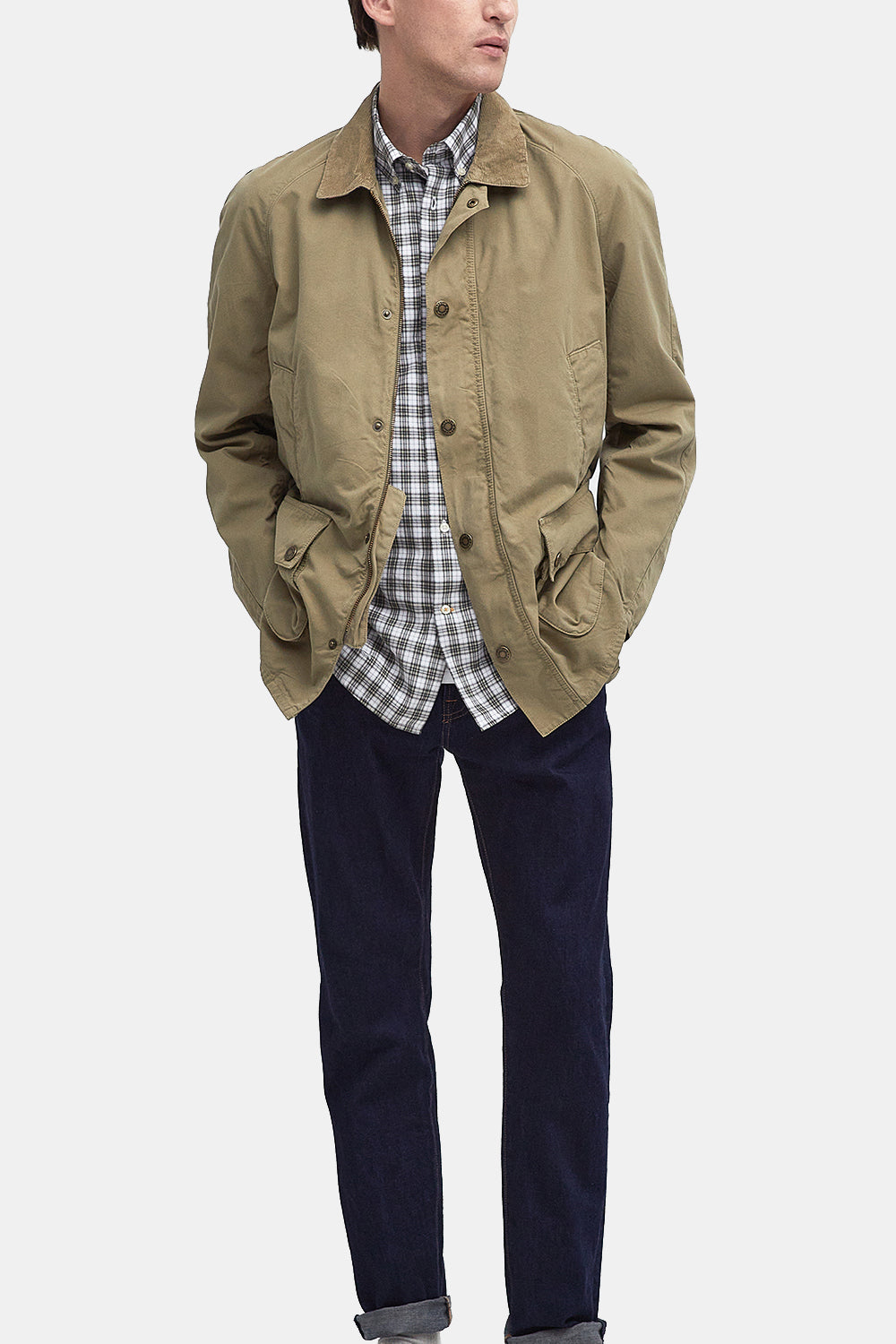 Barbour Ashby Casual Summer Jacket (Bleached Olive)