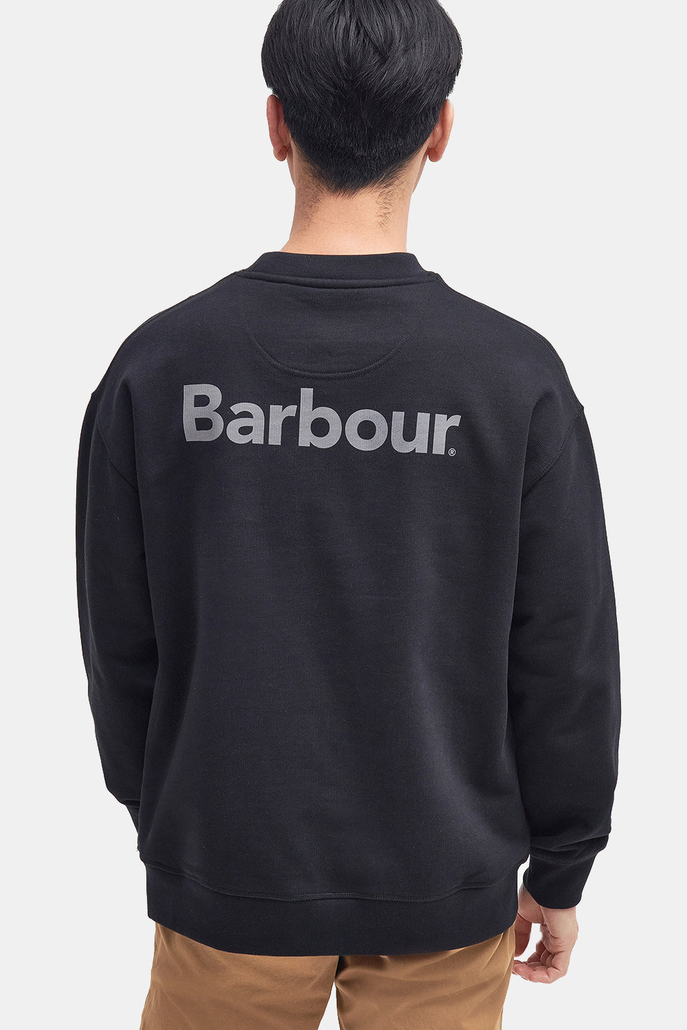 Barbour Nicholas Crew Sweatshirt (Black) Back