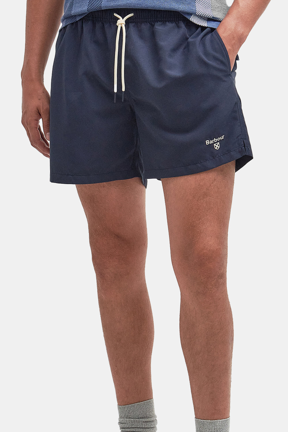 Barbour Staple Logo Swim Shorts (Navy)
