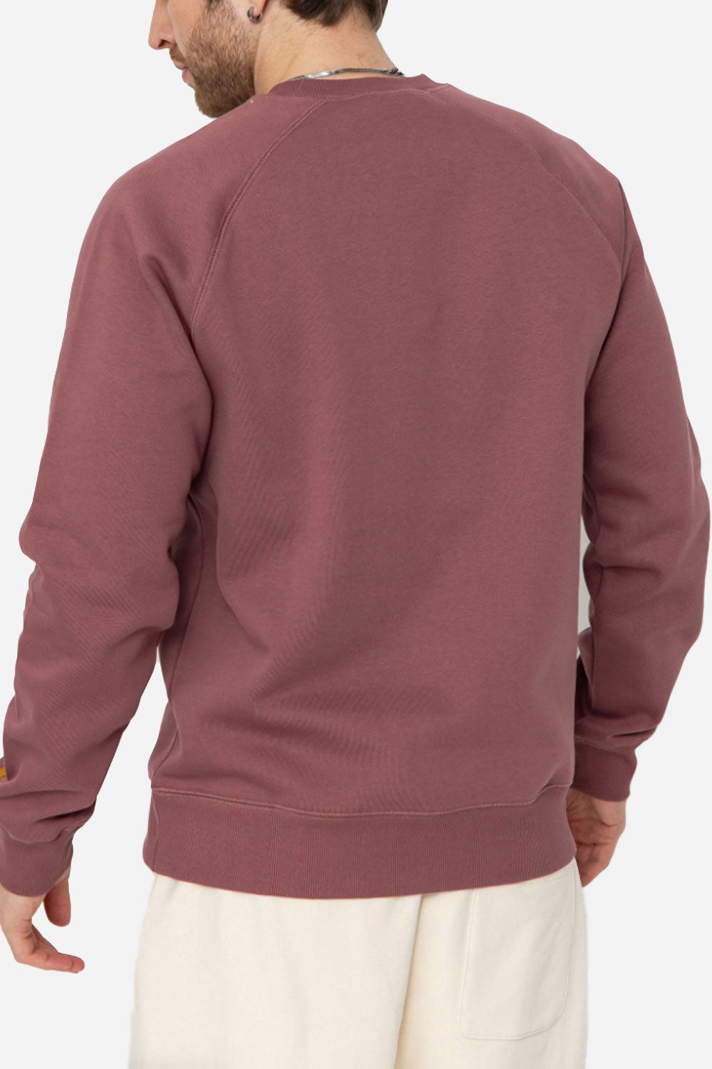 Carhartt Wip Chase Sweatshirt (düsteres Pink/Gold)