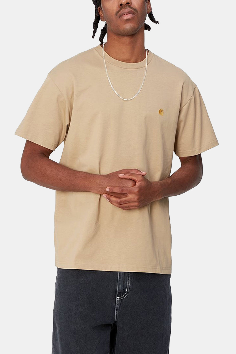 Carhartt WIP Chase T-Shirt (Sturmblau/Gold)