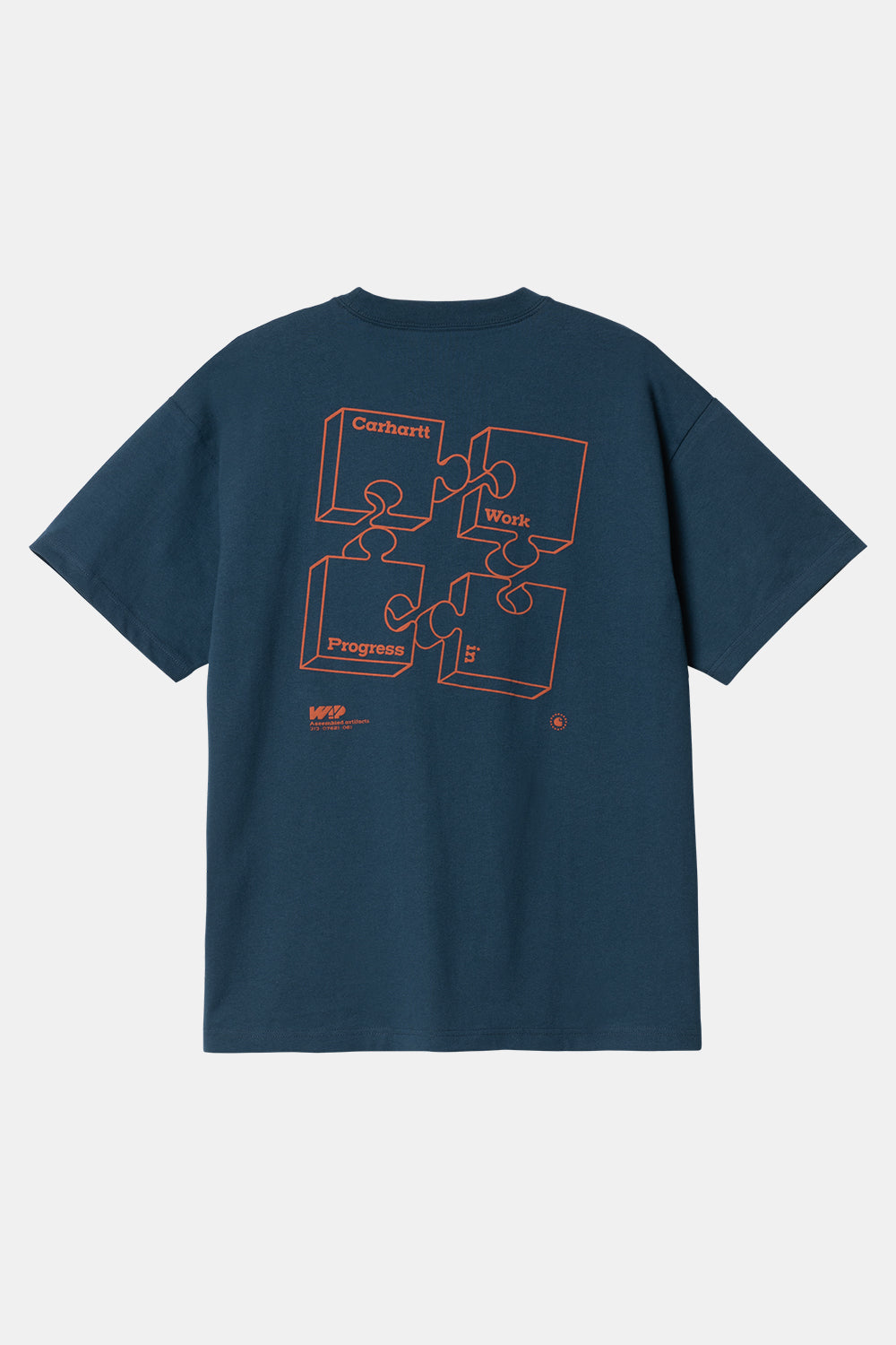 Carhartt WIP Short Sleeve Assemble T-Shirt (Squid/Brick)