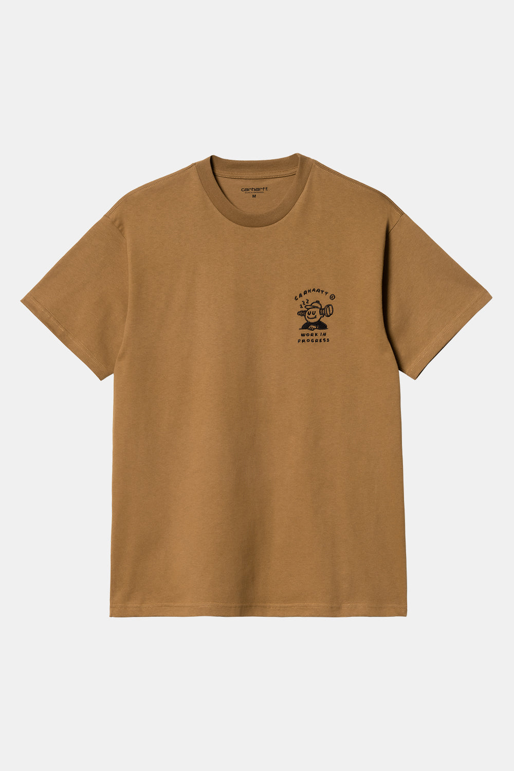 Carhartt WIP Kurzarm-T-Shirt Chase Heavy Cotton (Dunkles Umber/Gold)