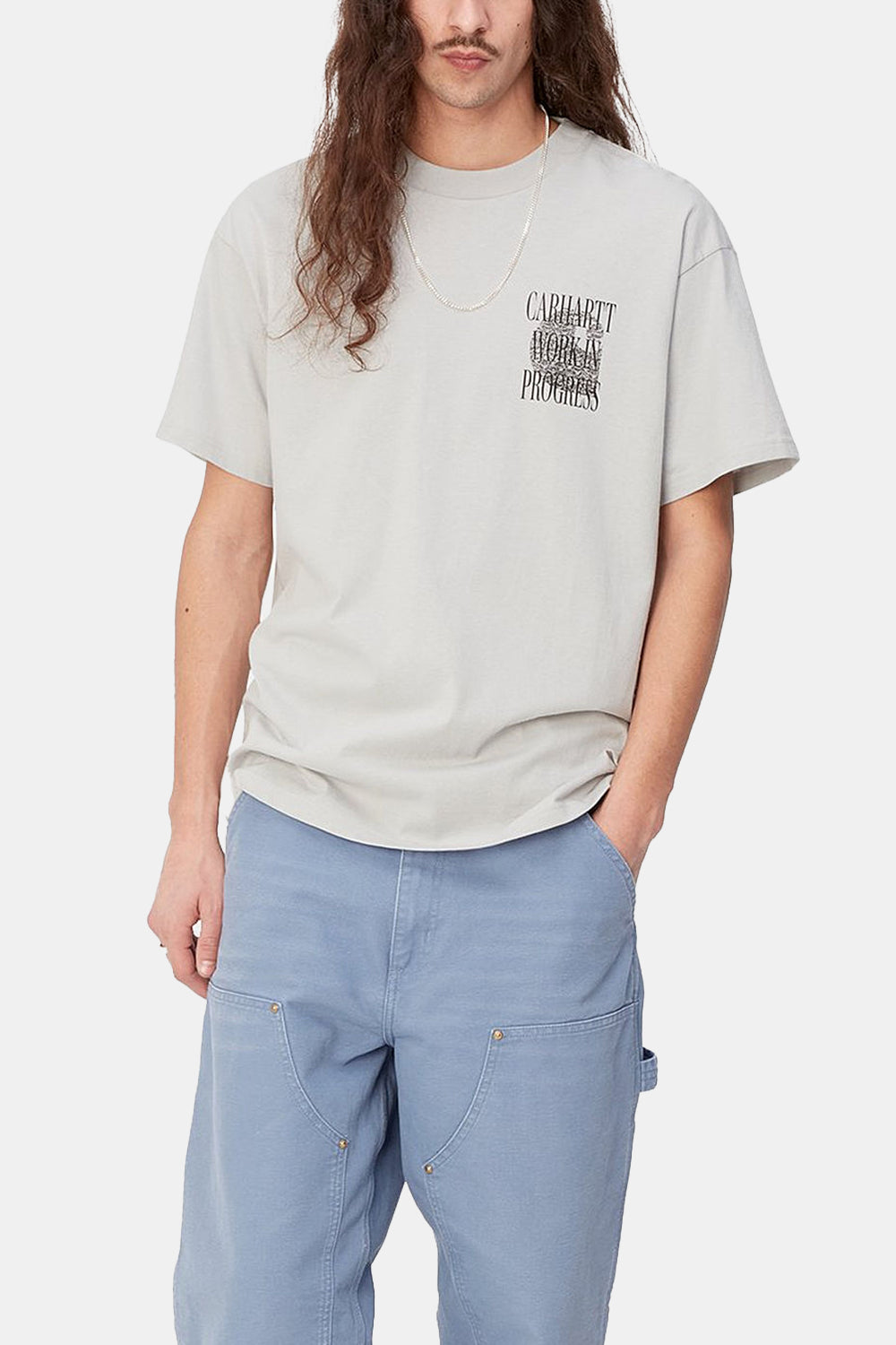 Carhartt WIP Short Sleeved Always a WIP T-Shirt (Sonic Silver)