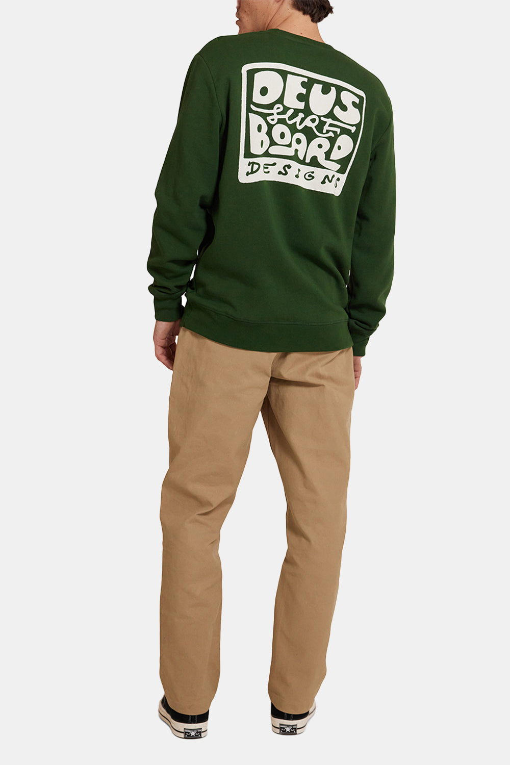 Deus schön dich zu sehen, du Crew Sweatshirt (Hillside Green)