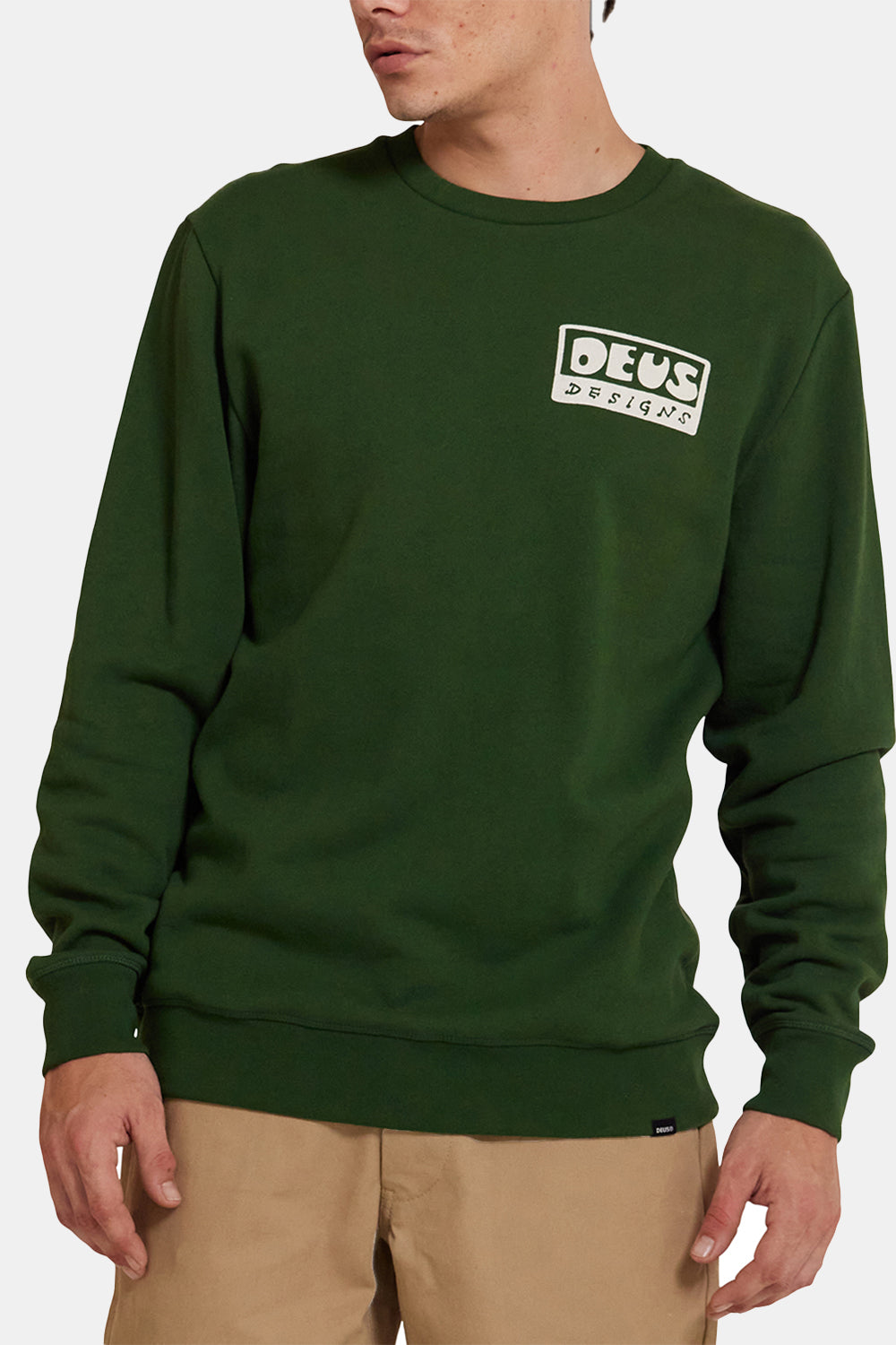 Deus schön dich zu sehen, du Crew Sweatshirt (Hillside Green)