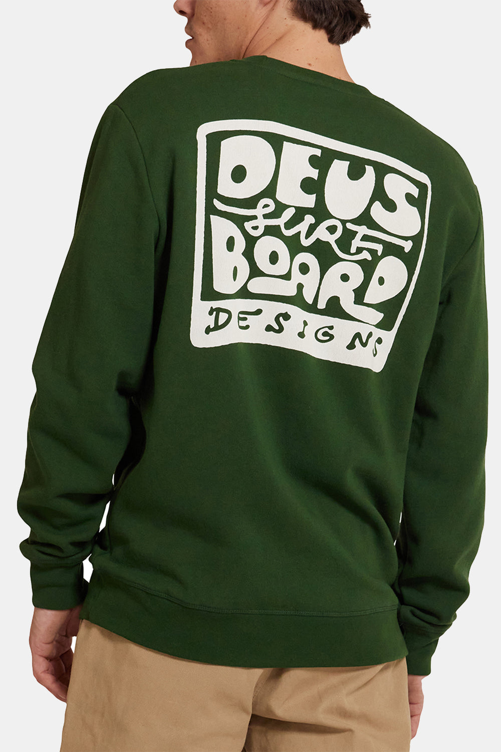 Deus schön dich zu sehen, du Crew Sweatshirt (Hillside Green)