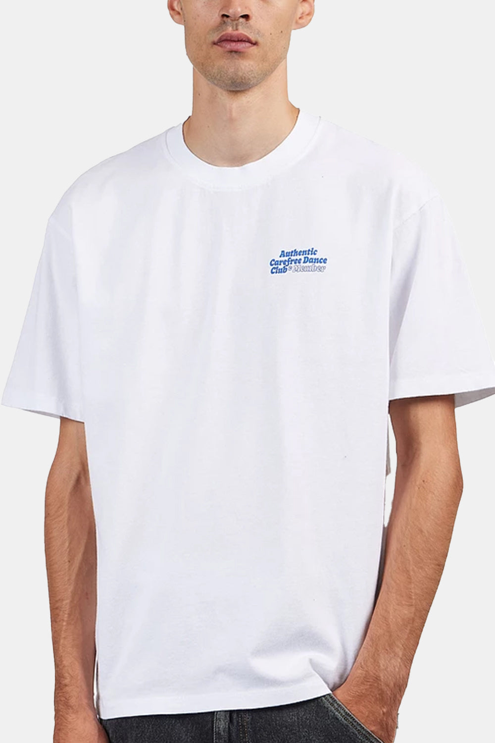 Edwin Carefree Dance Club T-Shirt (gewaschenes Weiß)