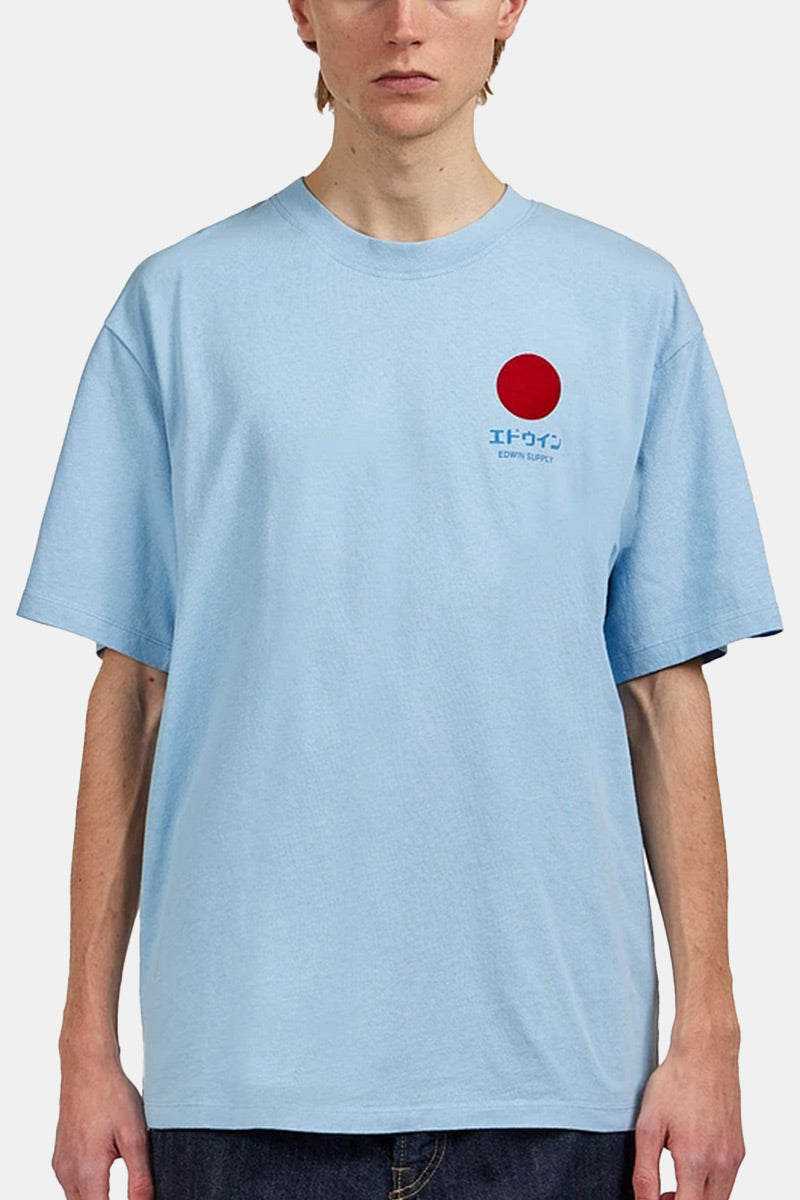 Edwin Japanisches Sonnenversorgungs-T-Shirt (Placid Blue)