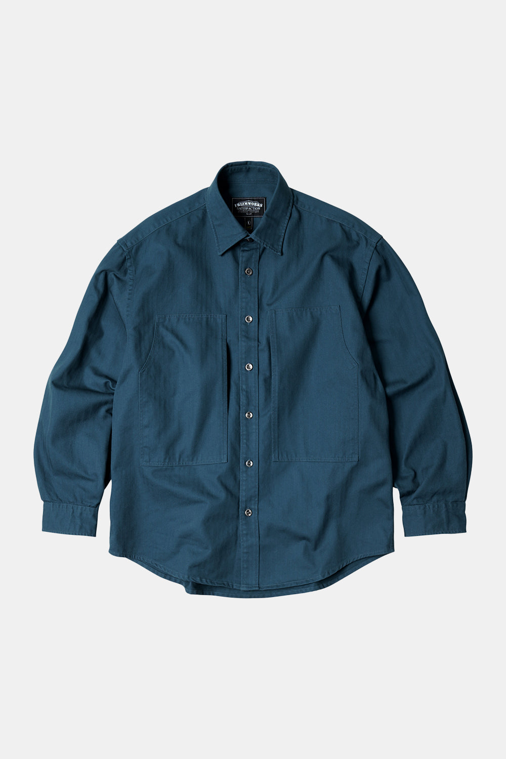 Frizmworks HBT Zimmermann Tasche Arbeit Shirt Jacke (Vintage Blau)