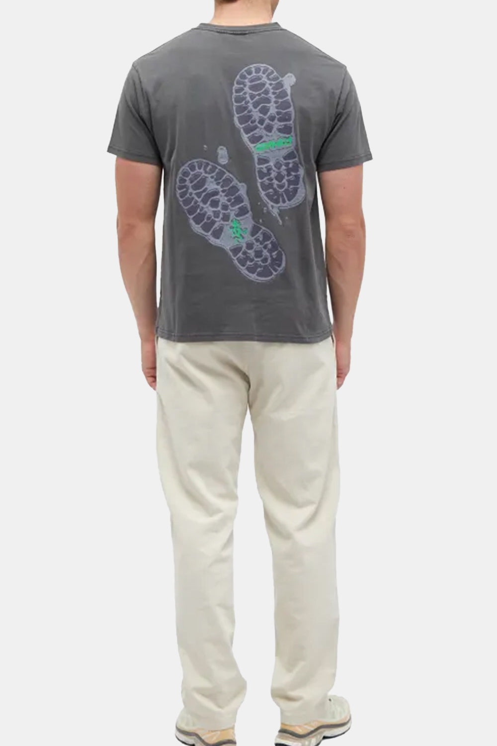 Gramicci Footprints T-Shirt (Grey Pigment)